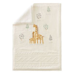 Pottery Barn Kids Giraffe Heirloom Baby Blanket